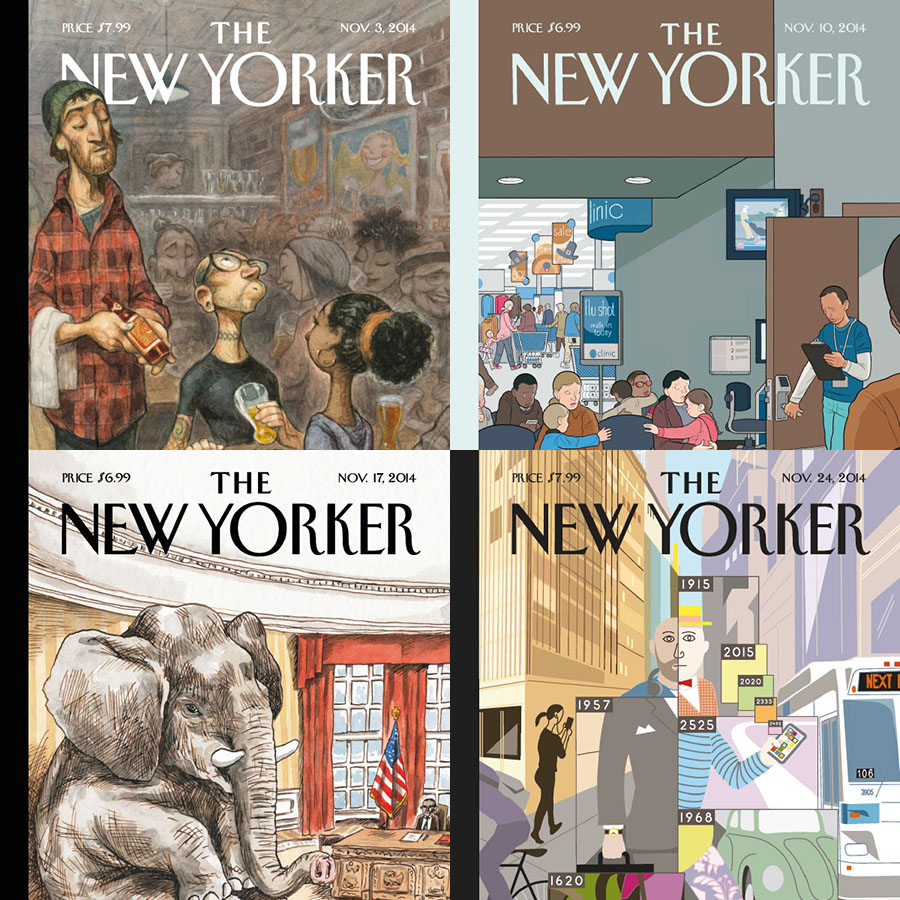 [美国版]the new yorker 纽约客杂志 2014年11月刊合集(4本)