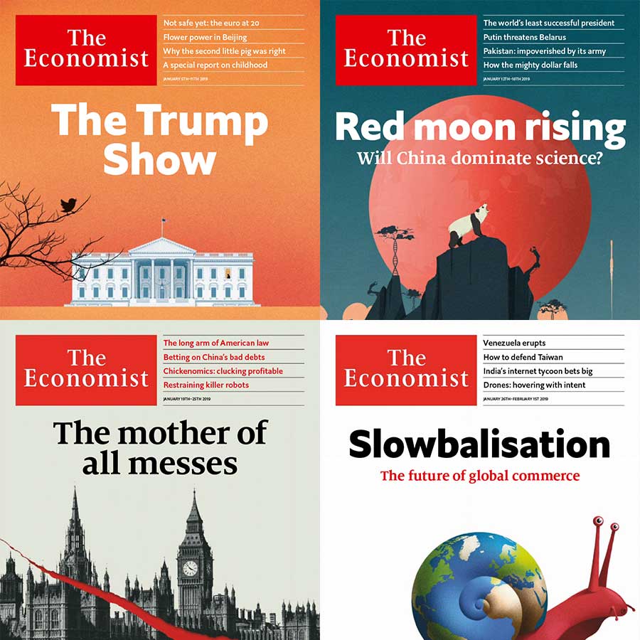 The Economist 经济学人 2019年全年订阅(更新至8月刊N31) 赠送MP3音频Mobi epub格式