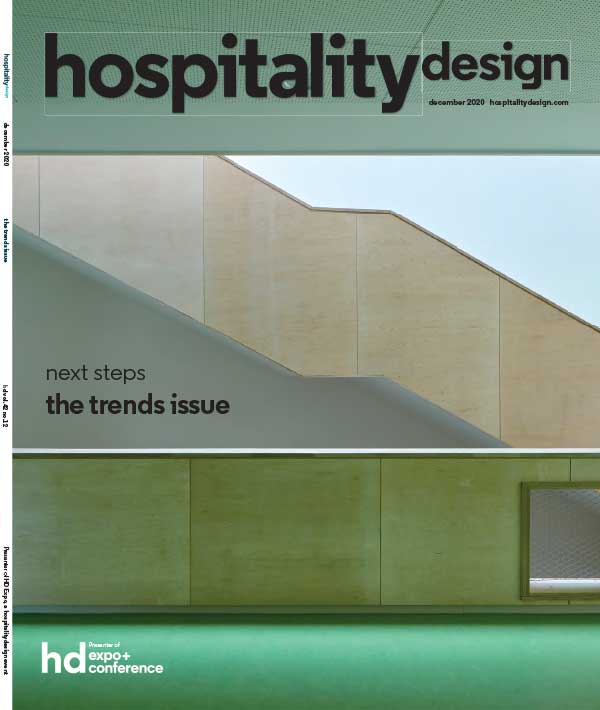 [美国版]Hospitality Design 酒店设计杂志 2020年12月刊