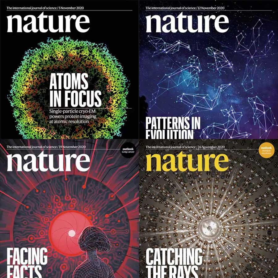 [英国版]Nature 权威自然杂志 2020年11月刊合集(4本)