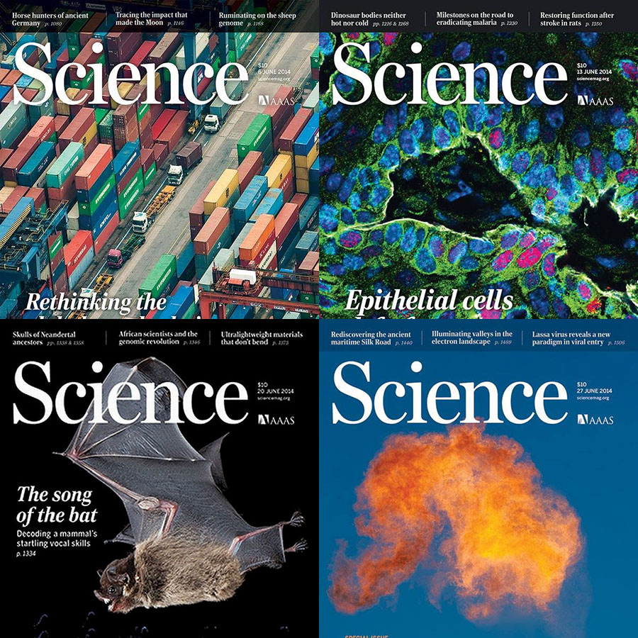 [美国版]science 原版科学杂志 2014年6月刊合集(4本)